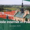Mobile Internet in Poland (October 2025)